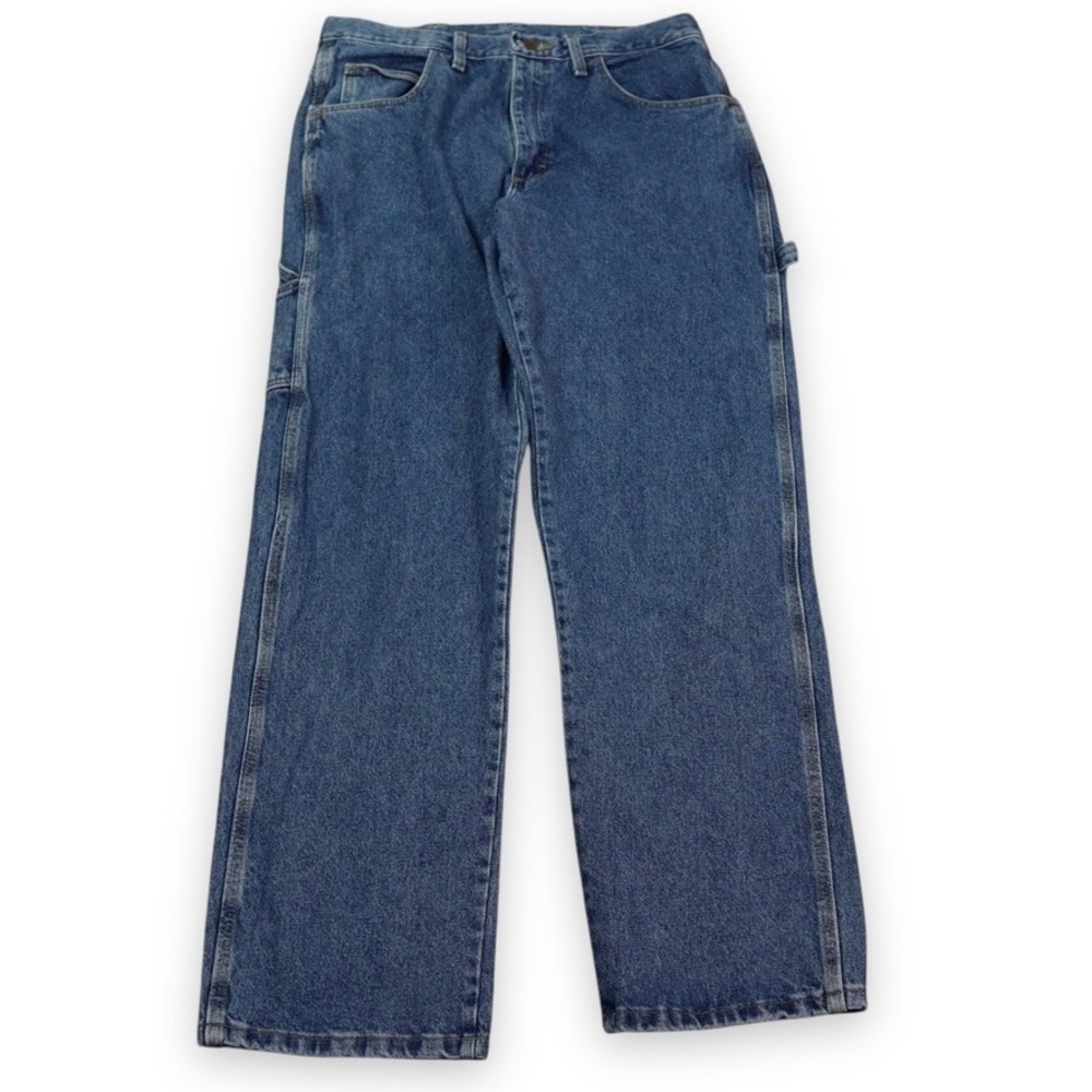 VTG Red Kap Carpenter Jeans Men 34x32 Blue Denim Workwear Utility Pants Gorpcore
